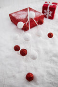 30” White & Red Ball Stem