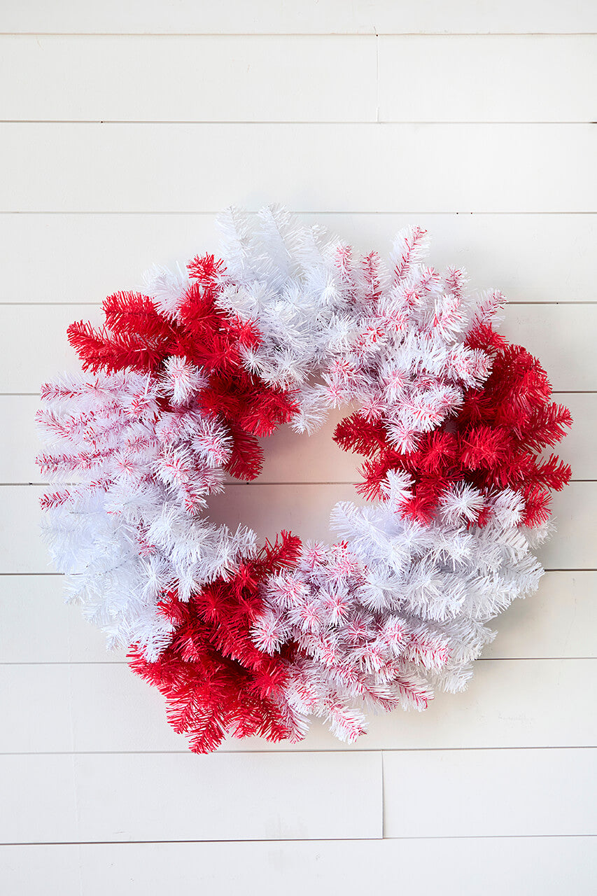 30" Caprico Red/White Wreath