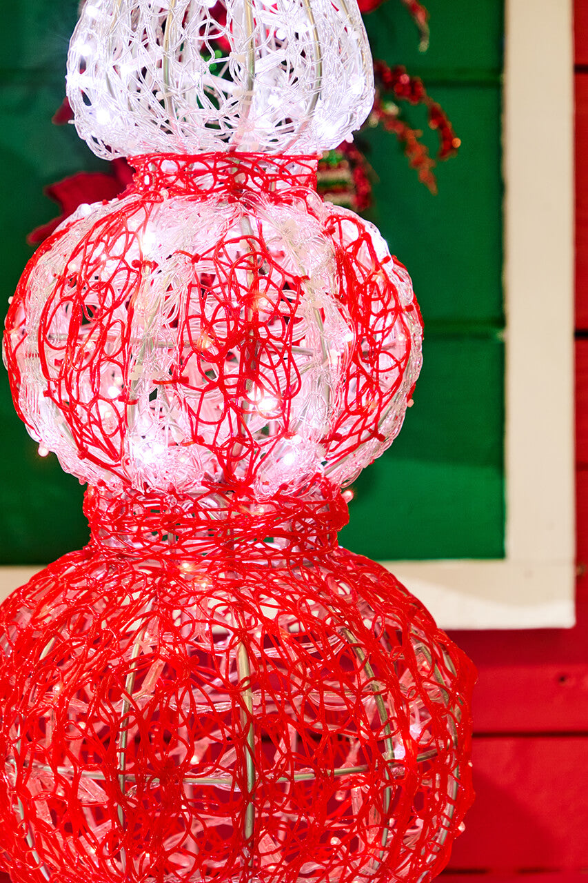 6' Giant Red Finial Topiary