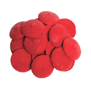 Merckens Red Chocolate Confectionery Wafers – 25 lb Wholesale Case