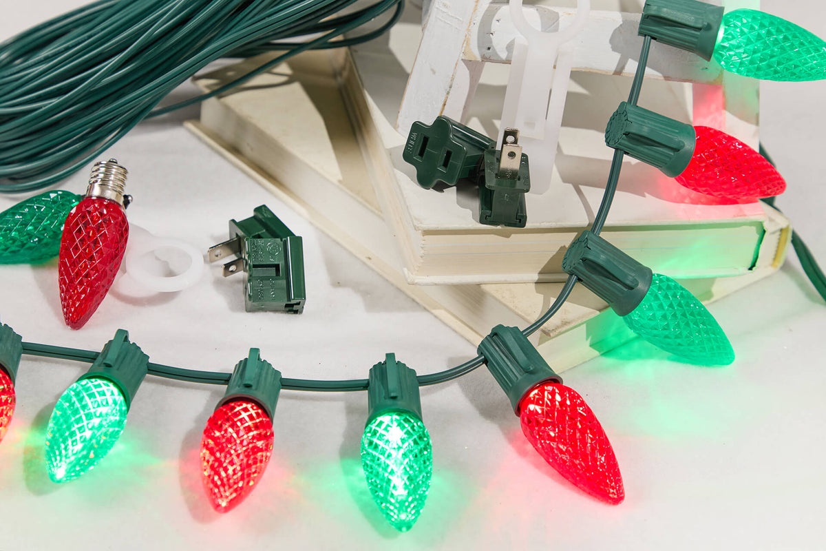 250' Outdoor Christmas Lighting Kit - Red/Green