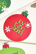 2" Metal Christmas Words Ornament