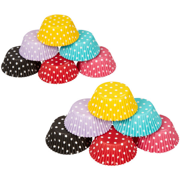 Wilton Assorted Polka Dot Cupcake Liners, 300-Count