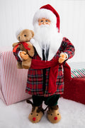 18" Santa in Pajamas Figurine