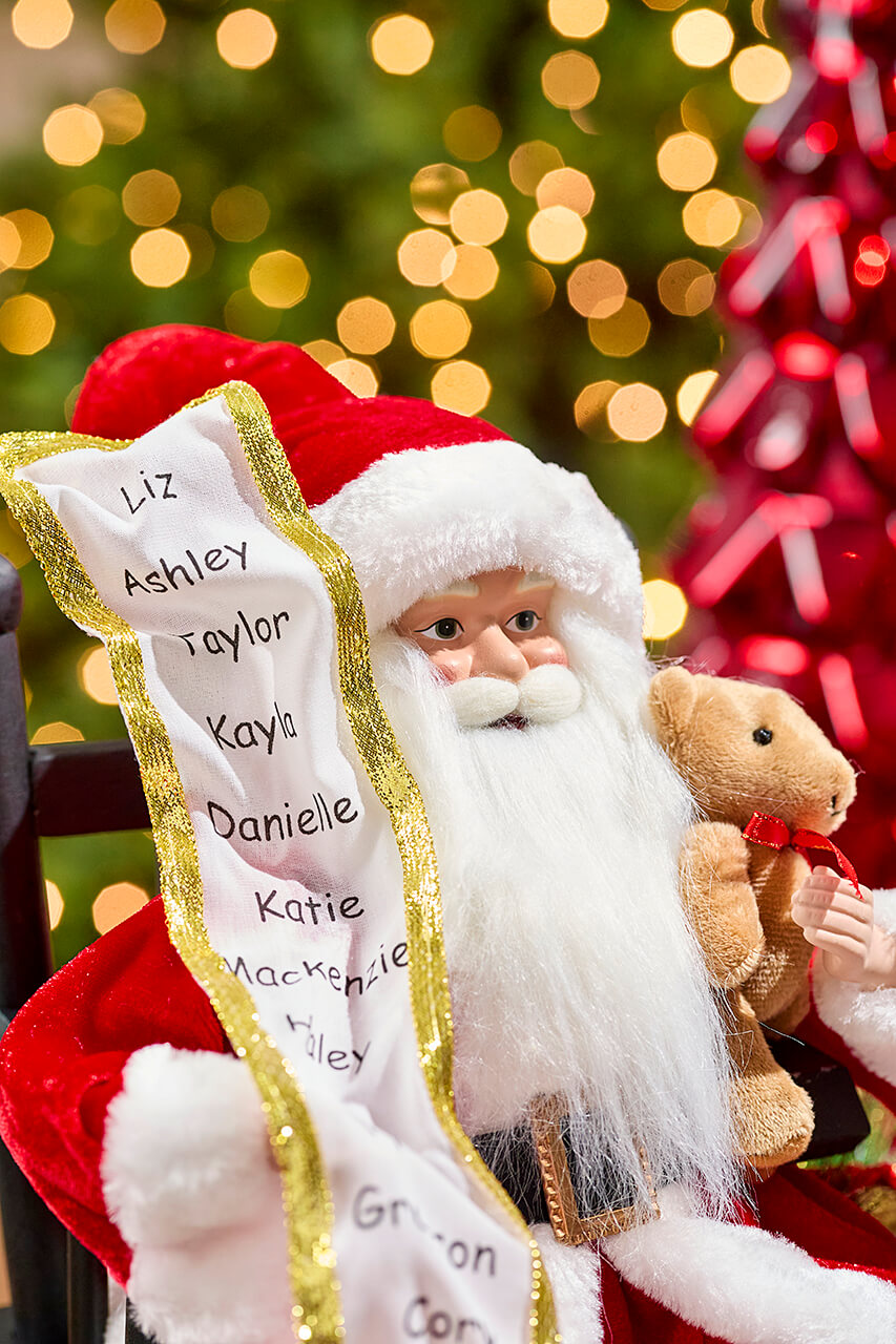 15" Holiday Santa Figurine