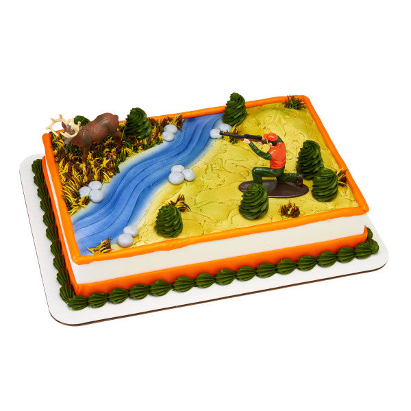 Deer Hunting Hunter and Buck Cake Kit Cake Kit 4 Piece