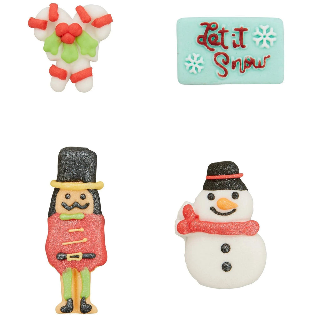 Wilton Gingerbread House Icing Decorations Outdoor Let it Snow