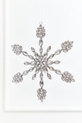 9.5" Crystal Jeweled Snowflake Ornament
