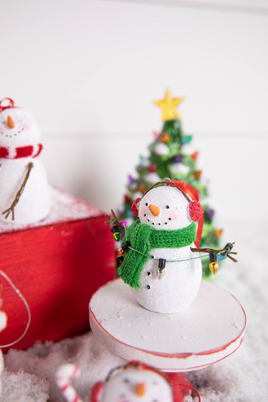 3” Resin Snowman with Scarf