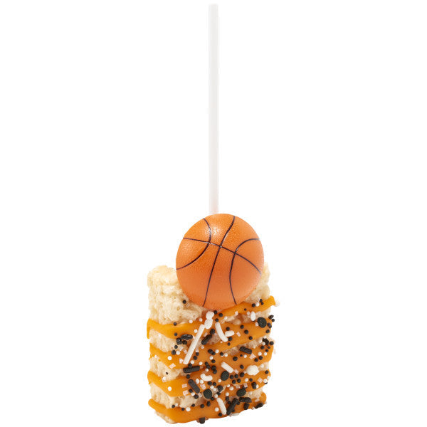 Basketball Rings 3D, Cupcake Decorations, Food Safe Cake Toppers – 144 Pack