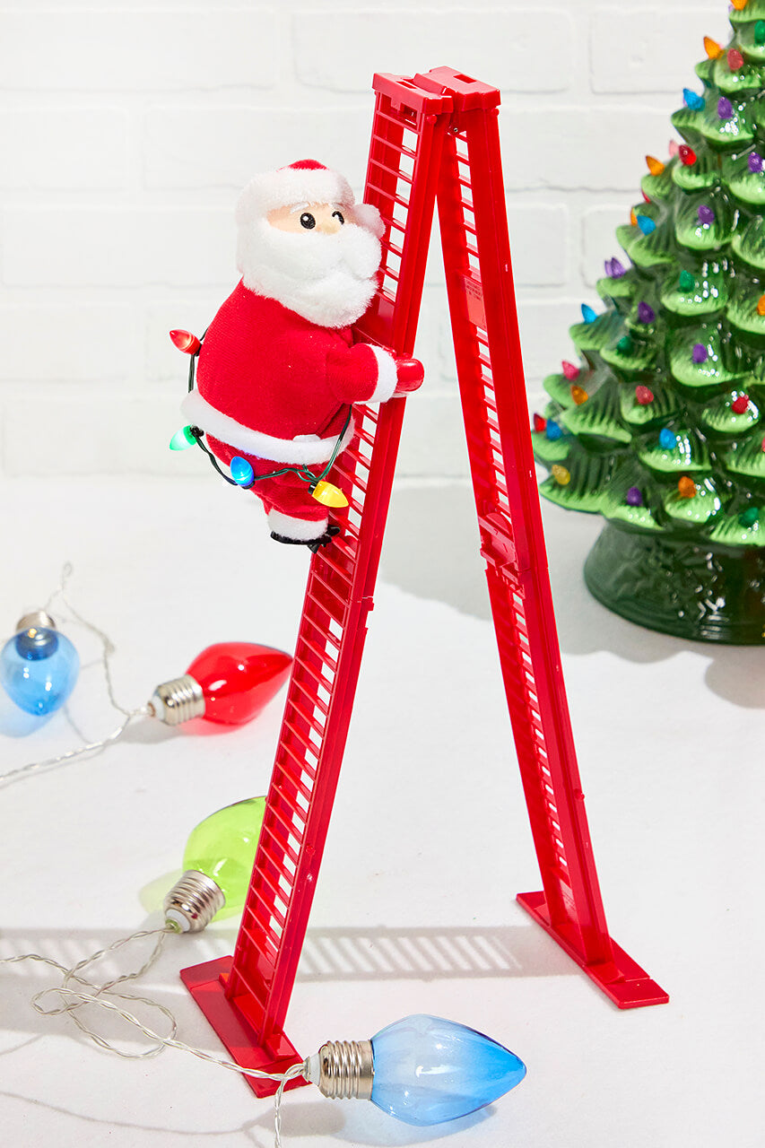 17" Tabletop Climbing Santa