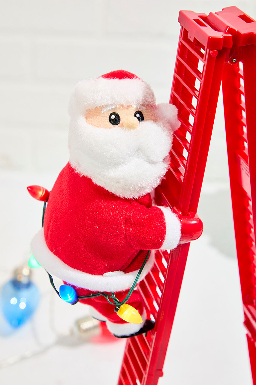 17" Tabletop Climbing Santa