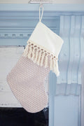 Tan Stocking with Tassels