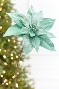 24" x 13" Mint Poinsettia Stem