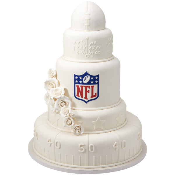 NFL Shield Football Edible Image PhotoCake