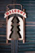 Sled with Embedded Tree Décor