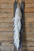 48” Real Touch Flocked White Norfolk Garland