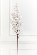 33" White Flocked Berry Spray