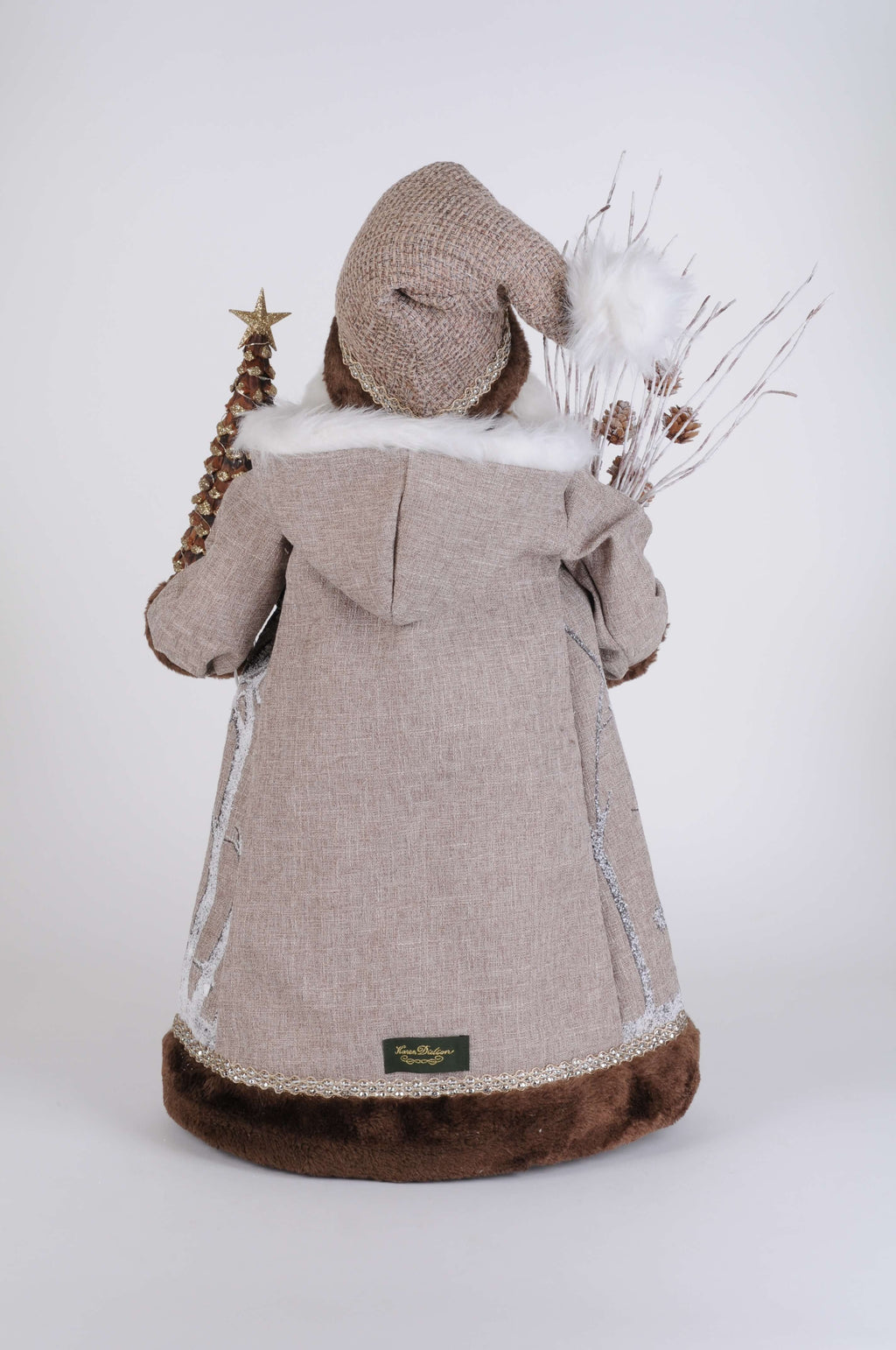 Lighted Winter Woods Santa