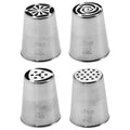 Ateco 4 piece set 70, 73, 76, and 90 Icing Piping Flower Russian Decorating Tip