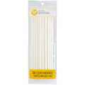 Wilton 8-Inch White Treat Sticks, 25-Count