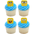SpongeBob SquarePants Mood Faces Rings for Cupcakes and Cakes Toppers, 144 Pack